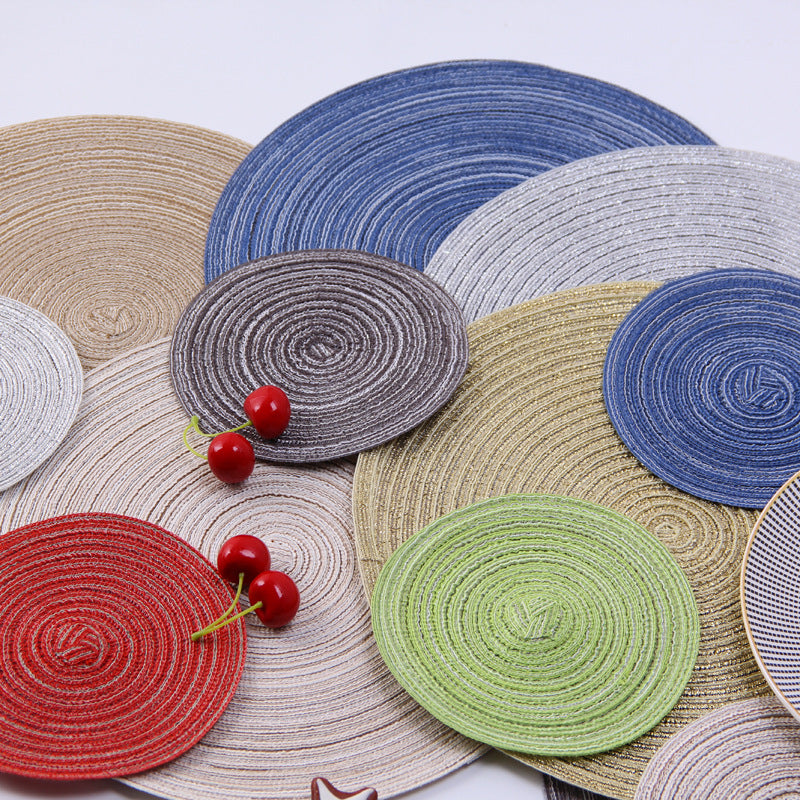 Large Circular Woven Placemat