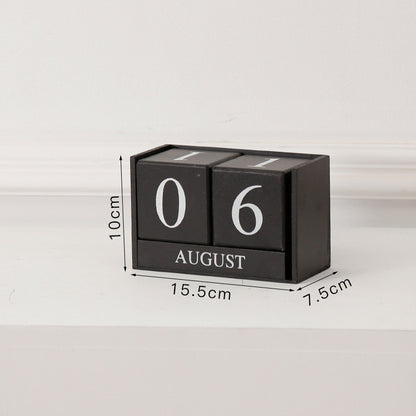 Wooden Desk Block Calendar