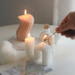Layered Curvy Decorative Candle