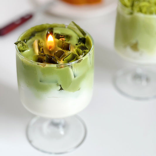 Iced Matcha Latte Decorative Candle