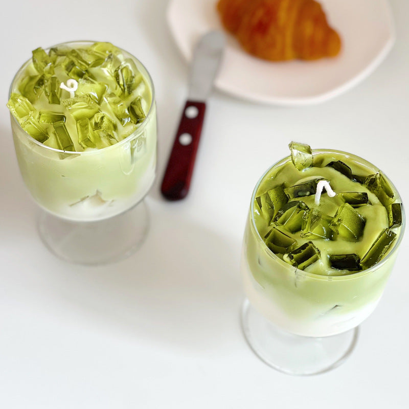 Iced Matcha Latte Decorative Candle