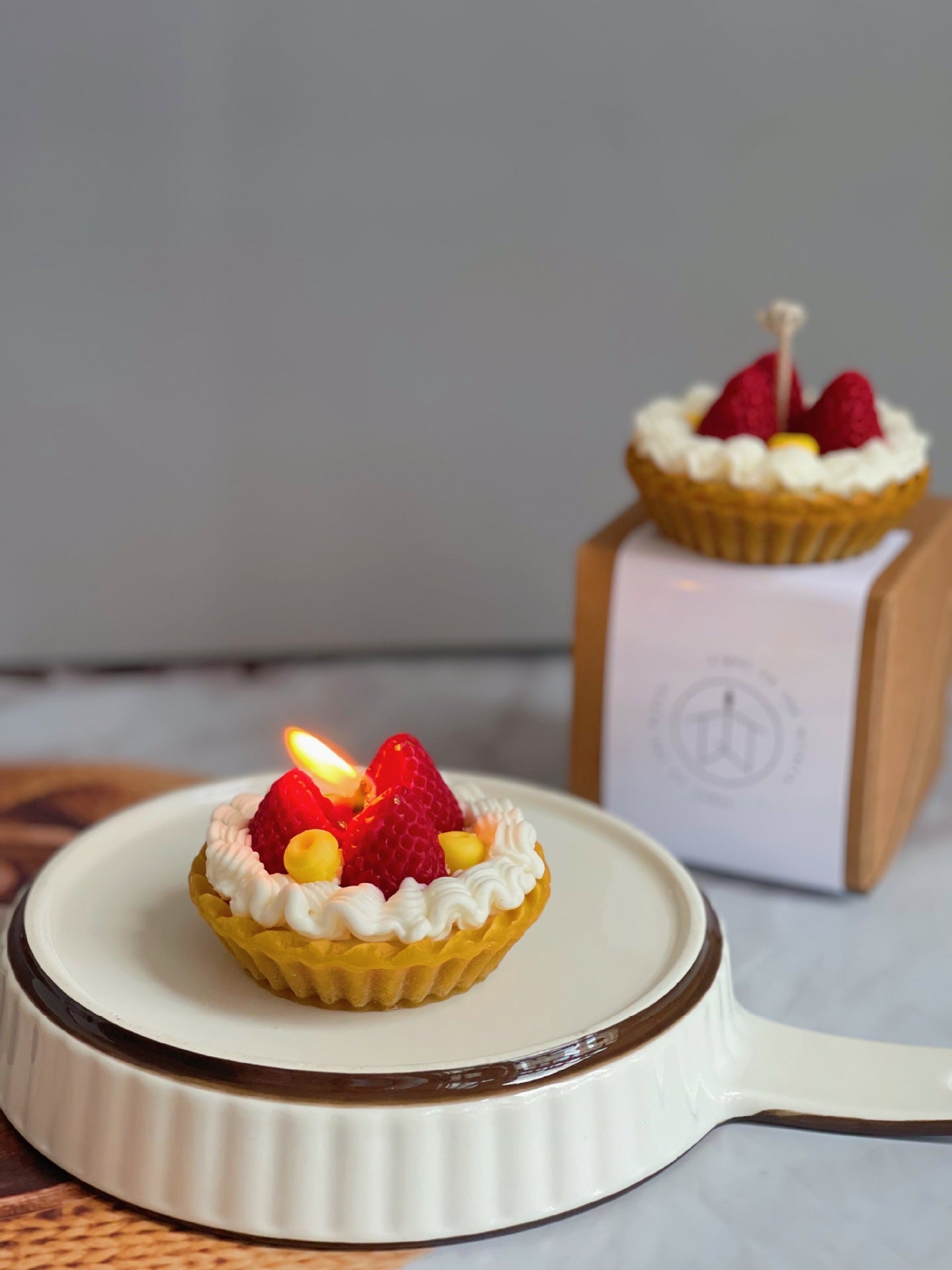 Fruit Tart Decorative Candle