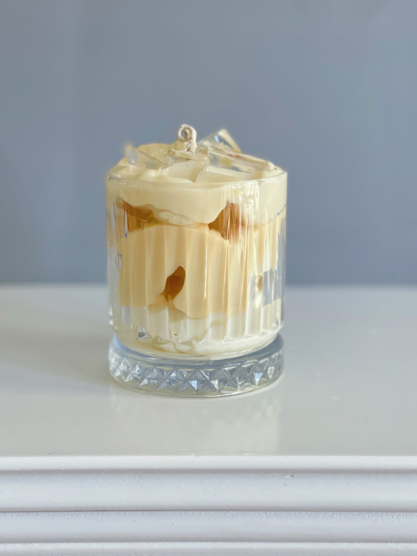 Iced Whipped Cream Coffee Decorative Candle