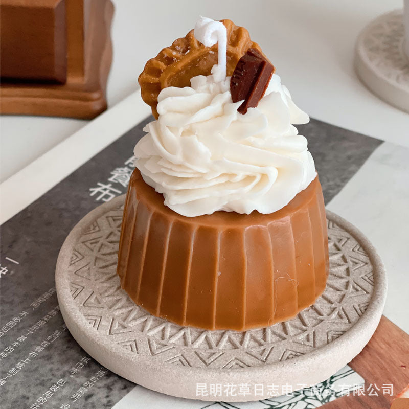 Biscoff Cake Decorative Candle