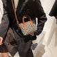Patterned Tweed Crossbody Bag
