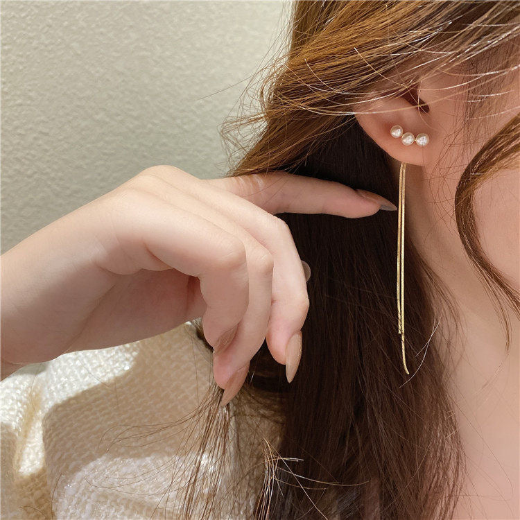 Freshwater Pearl Tassel Earrings
