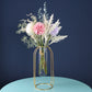 Flat Iron Flower Vase with Glass Test Tube Design