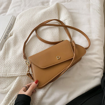 Solid Colored Minimalist Shoulder Bag