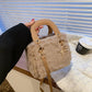 Soft Fluffy Small Handbag with Star Pendant