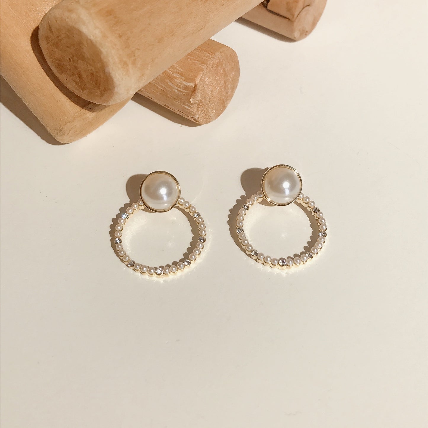 Pearl Loop Earrings