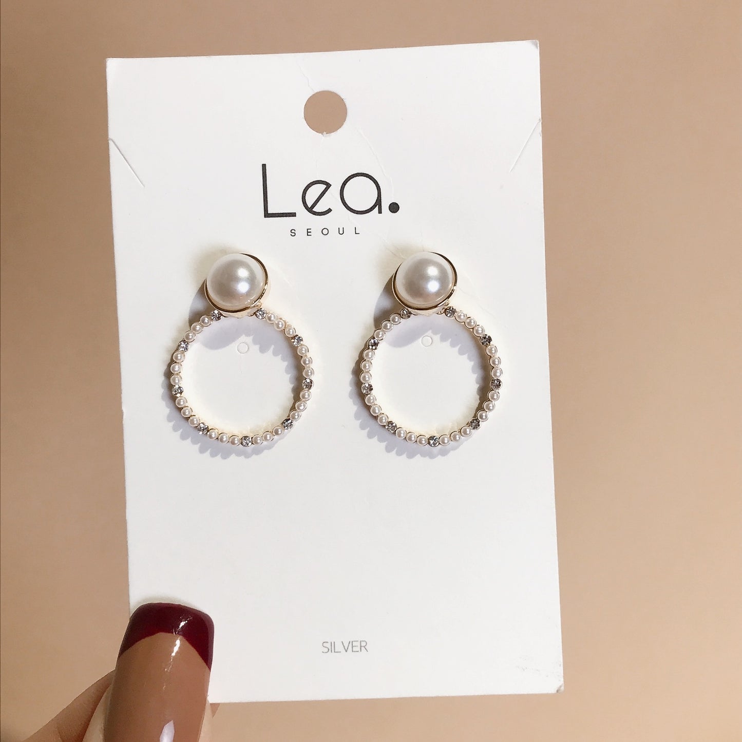 Pearl Loop Earrings