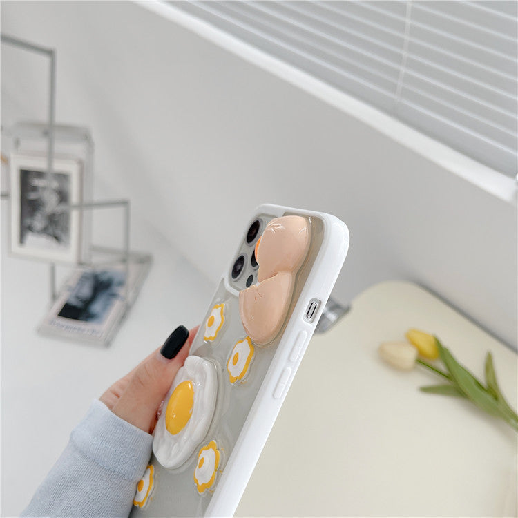 3D Eggs Clear Phone Case