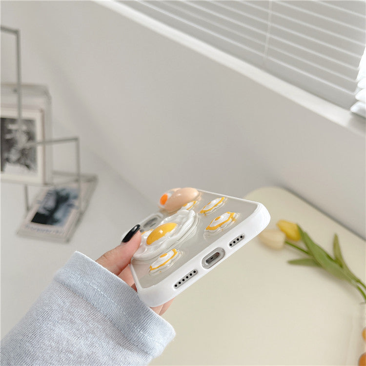 3D Eggs Clear Phone Case