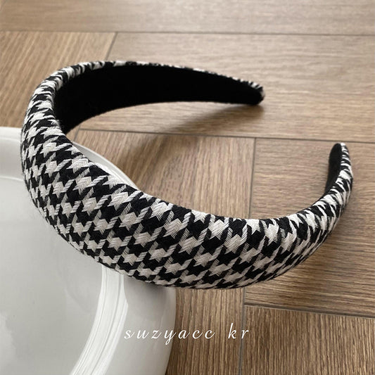 Houndstooth Wide Headband