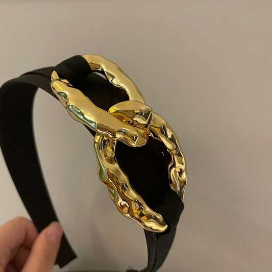 Double Gold Chain Links Headband