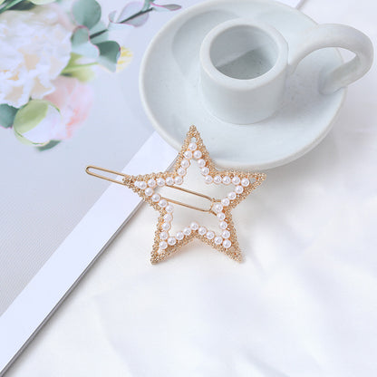 Pearl Embellished Star Hair Pin