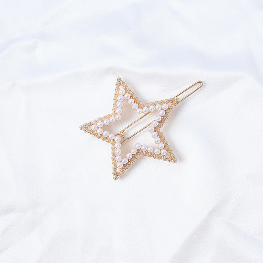 Pearl Embellished Star Hair Pin