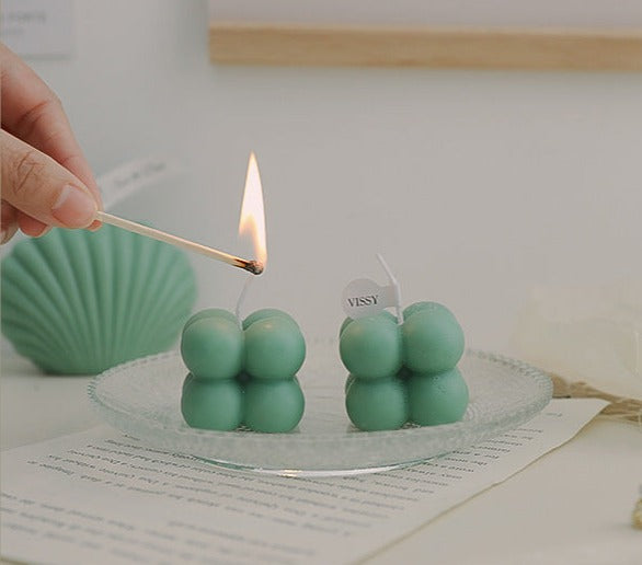 Mini Trendy Bubble Cube Candle