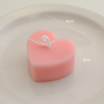 Romantic Heart Shaped Decorative Candle