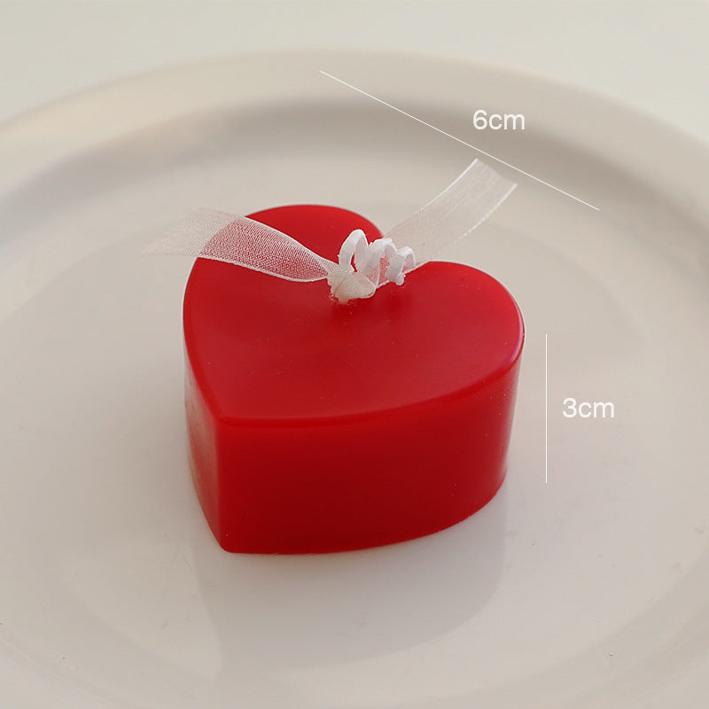 Romantic Heart Shaped Decorative Candle