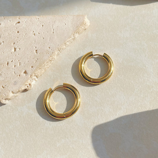 Classic Gold Loop Earrings