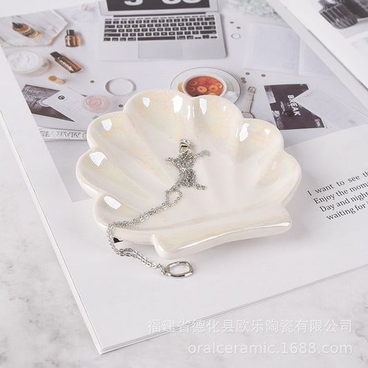 White Seashell Jewelry Dish