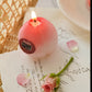 Pink Peach Decorative Candle