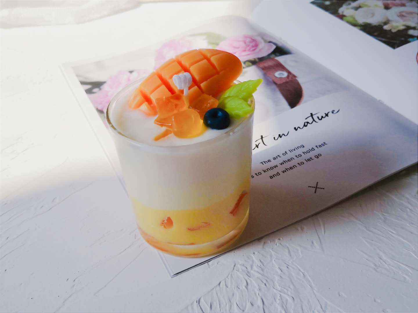 Mango Summer Drink Decorative Candle
