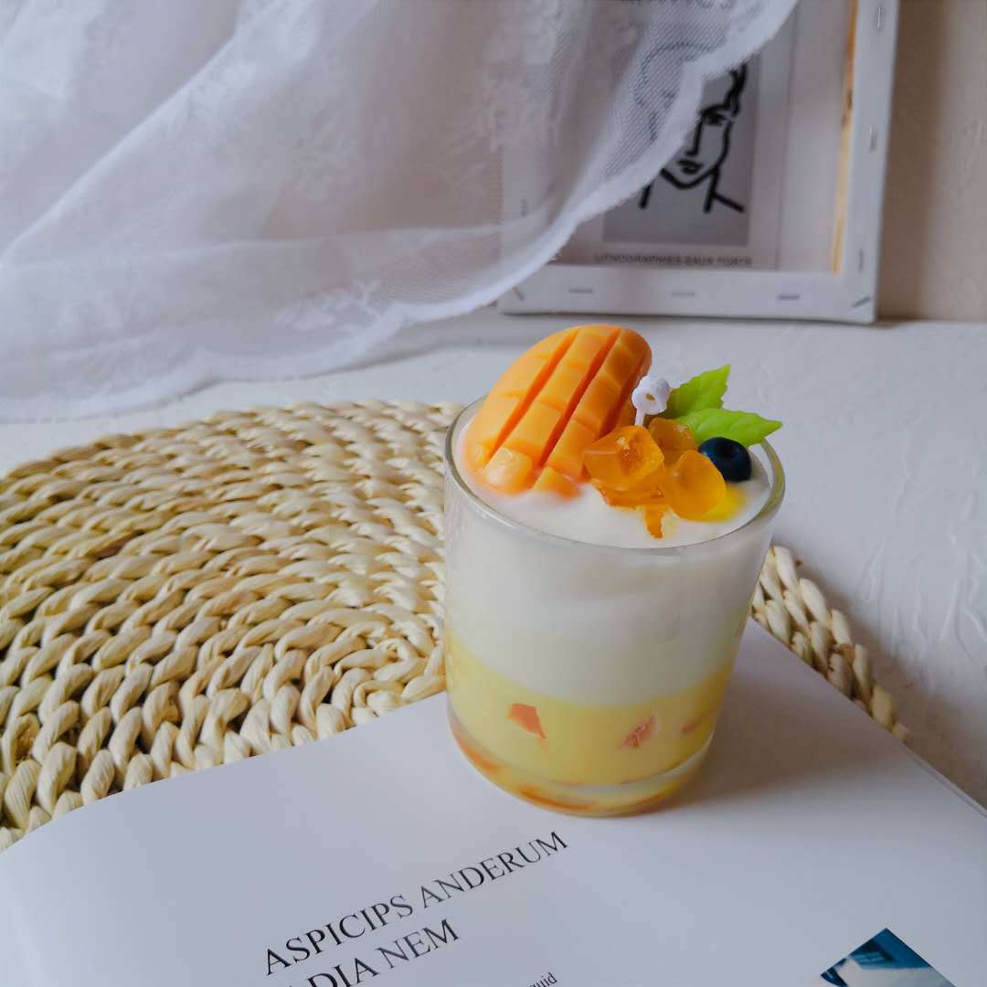 Mango Summer Drink Decorative Candle