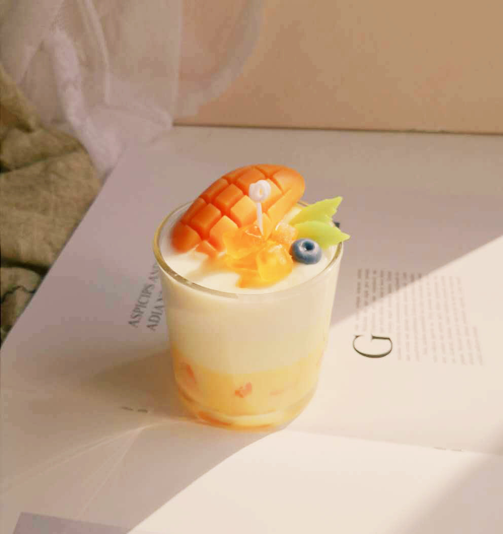 Mango Summer Drink Decorative Candle