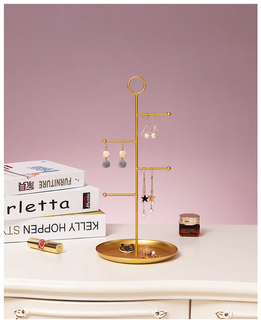 Round Hook Tiered Jewelry Holder