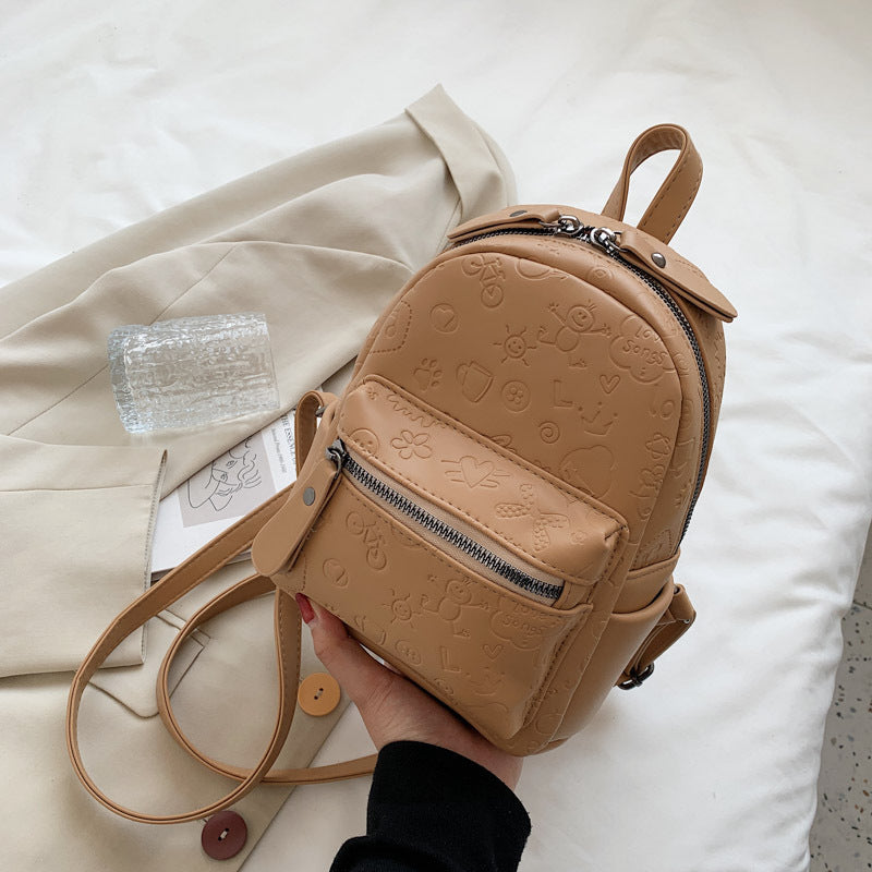 Mini Cartoon Embossed Backpack