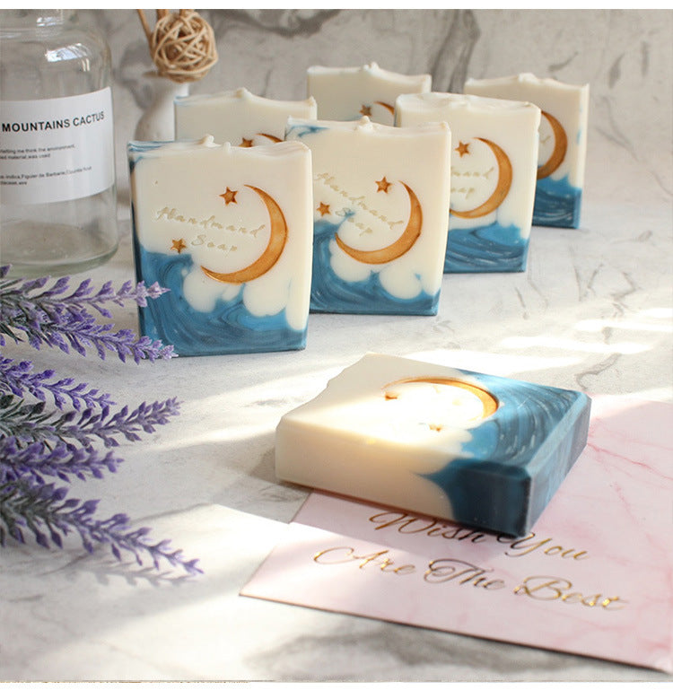 Ocean & Crescent Moon Handmade Soap