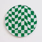 Checkered Circle Acrylic Coaster