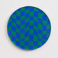 Checkered Circle Acrylic Coaster