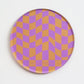 Checkered Circle Acrylic Coaster