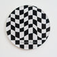 Checkered Circle Acrylic Coaster