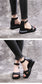 Criss-Cross Strap Wedge