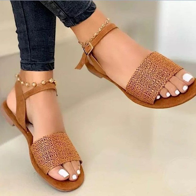 Ankle Strap Flat Sandals