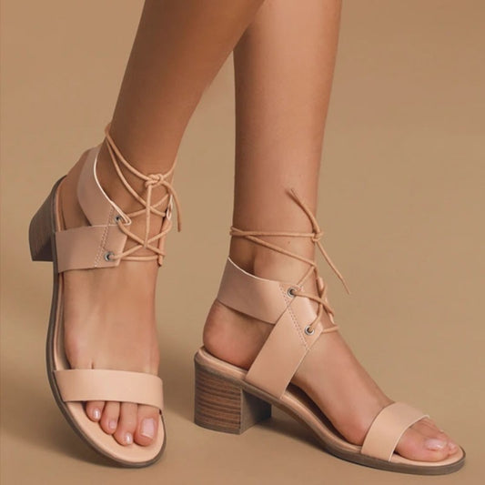Lace-Up Sandal Heels