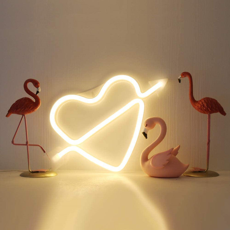 Heart & Arrow Neon Light Sign