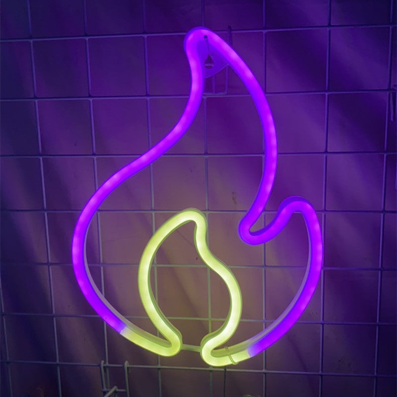 Fire Neon Light Sign