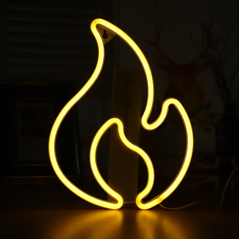 Fire Neon Light Sign