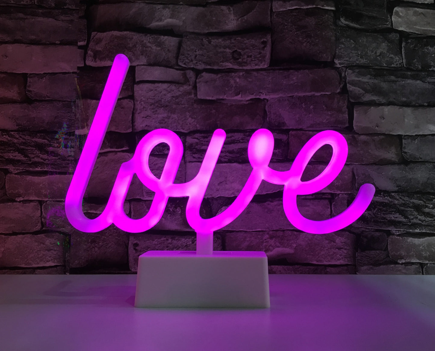 Purple Love Neon Light Sign