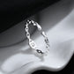 Chain Link Crystal 925 Sterling Silver Ring