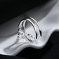 Double Layer Beaded 925 Sterling Silver Ring