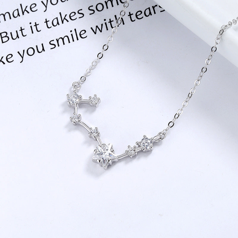 Galaxy Stars 925 Sterling Silver Necklace