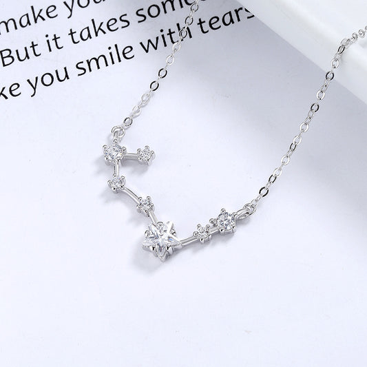 Galaxy Stars 925 Sterling Silver Necklace