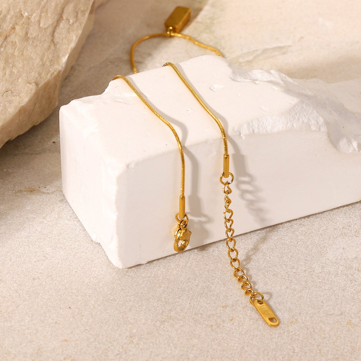 Gold Bar Pendant Necklace