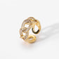 Crystal Design Gold Ring Variety